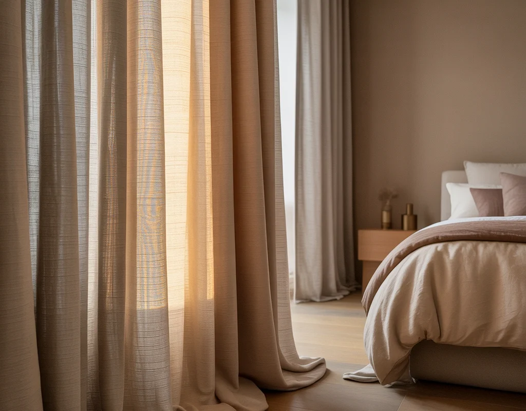 Choose Greige Curtains for a Modern Bedroom