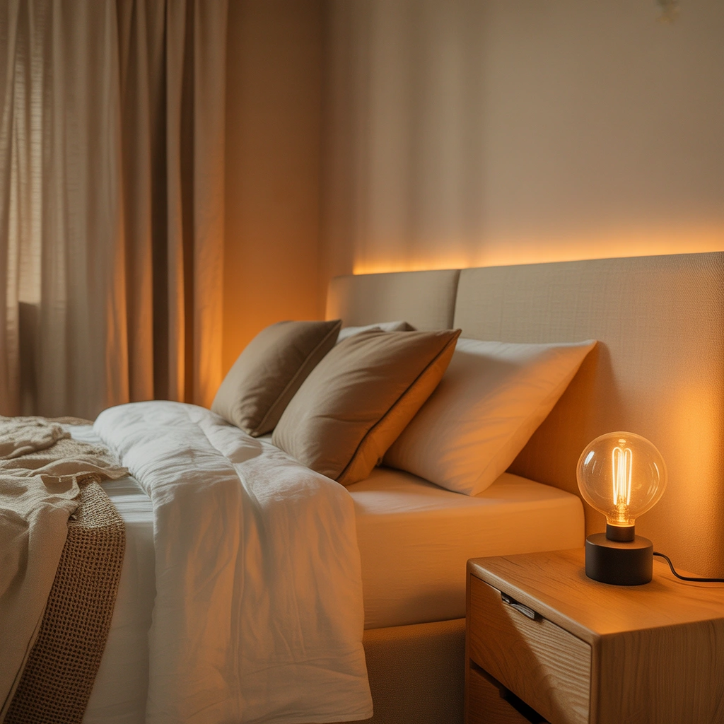 Choose Warm Bedroom Lighting