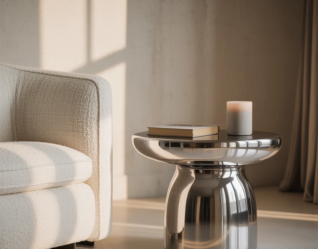 Choose a Chrome Side Table for a Small but Stylish Update
