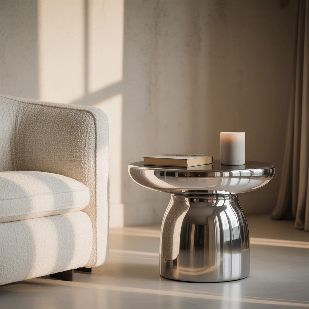 Choose a Chrome Side Table for a Small but Stylish Update