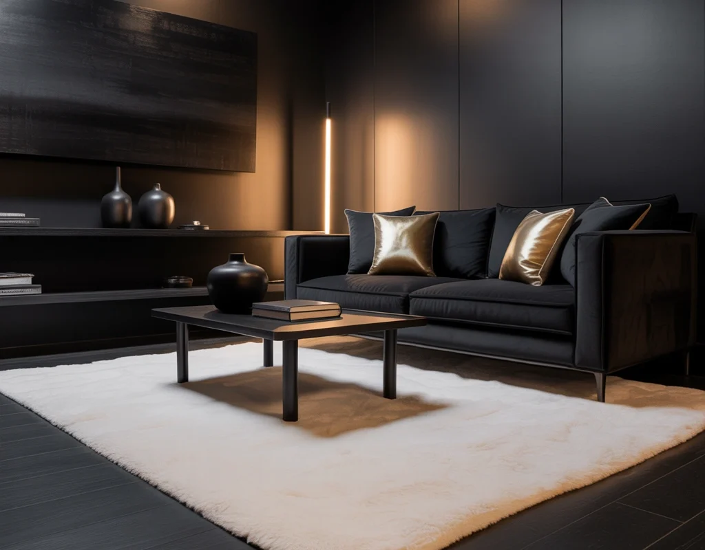 Choose a Light Rug for Contrast