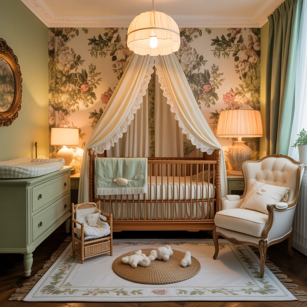Choose a Soft Vintage Color Palette for a Calm Nursery Atmosphere