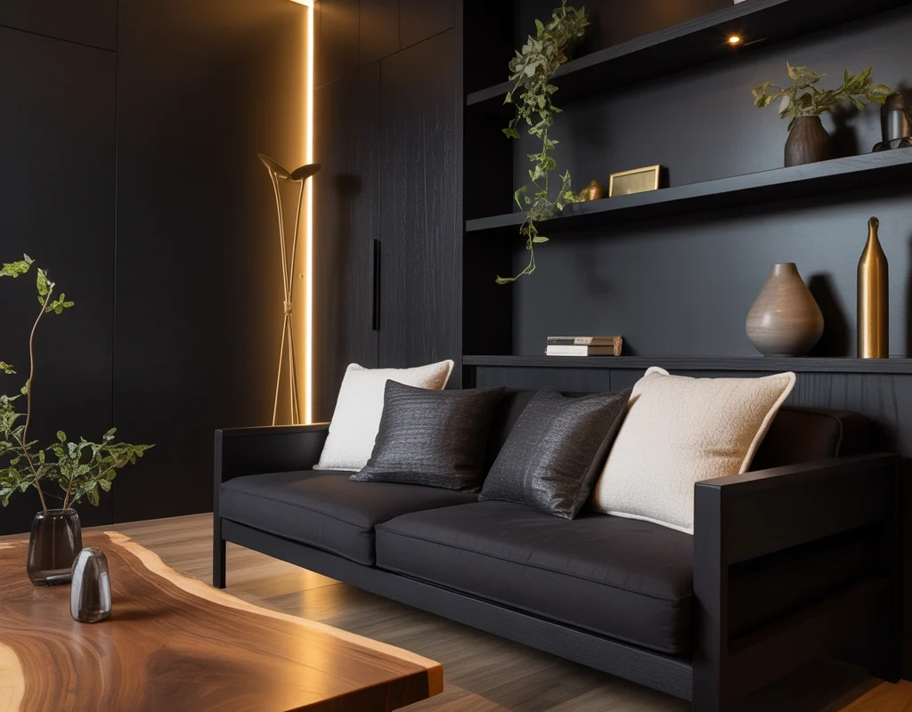Combine Black and Warm Wood