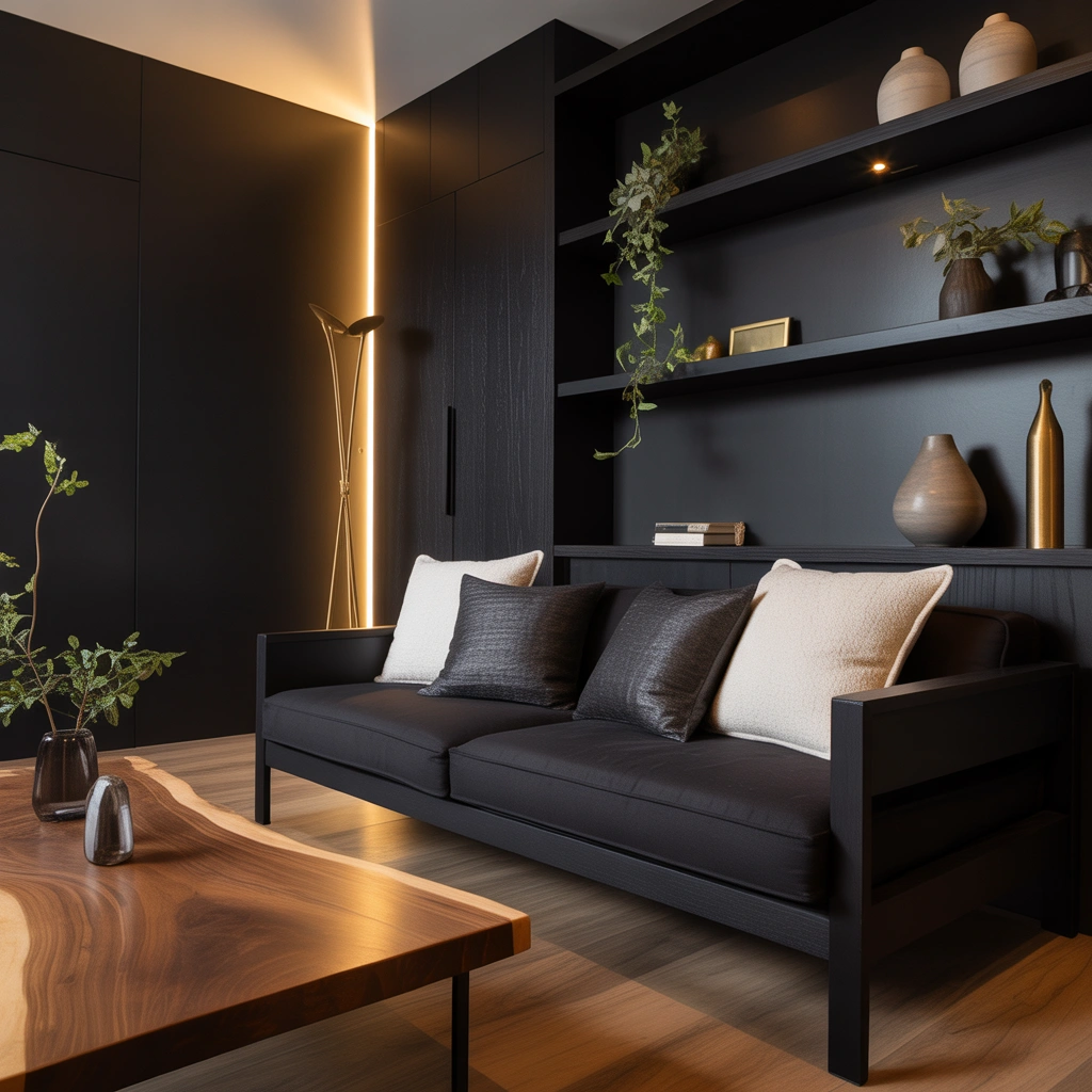 Combine Black and Warm Wood