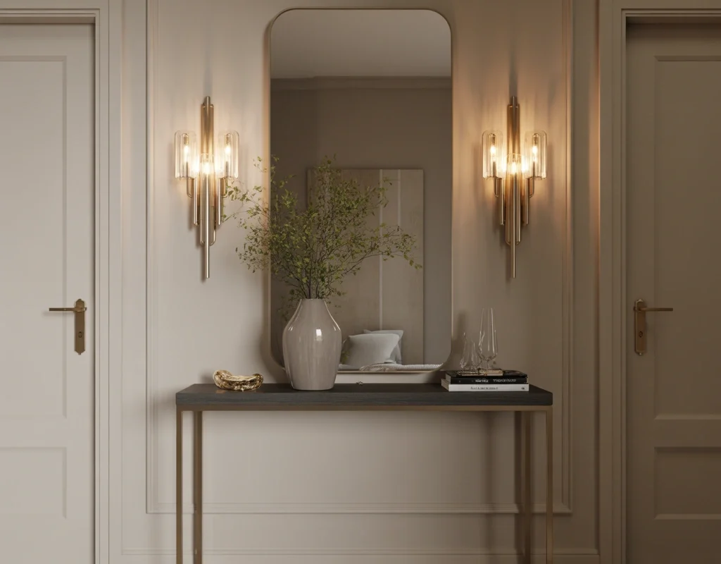 Combine Mirrors With Wall Sconces