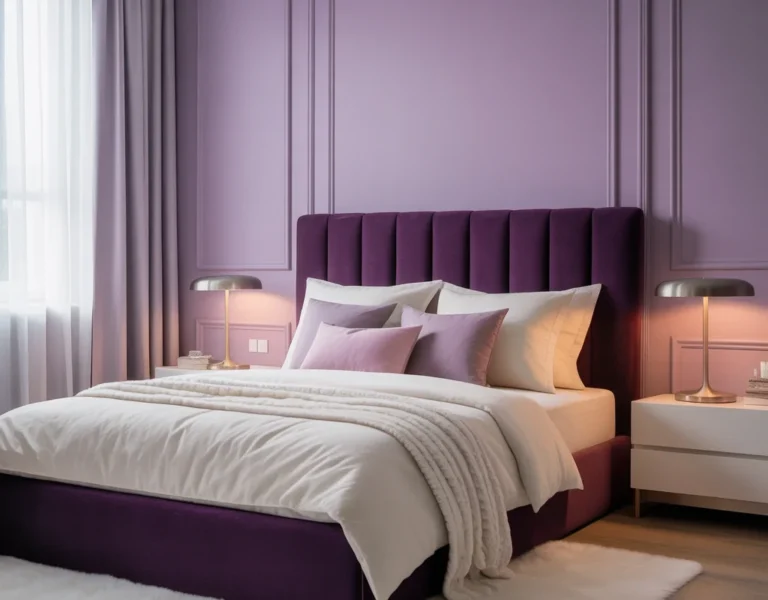 Combine Purple and White for a Clean Look 1024x800
