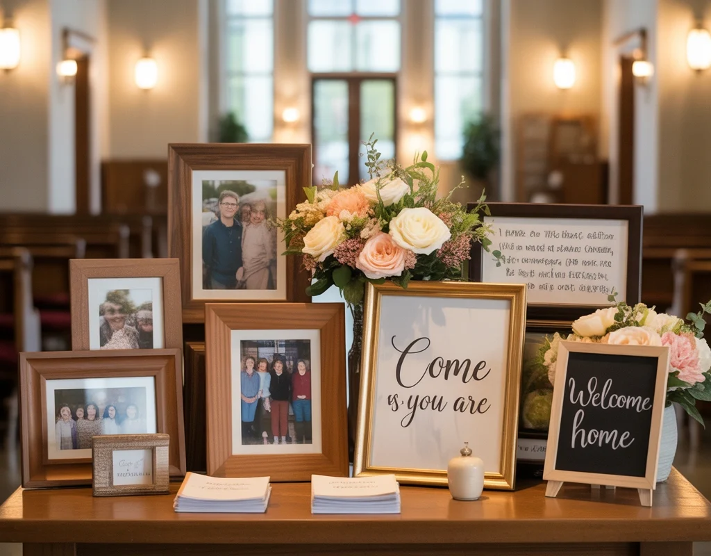 Community Focused Welcome Table Decor
