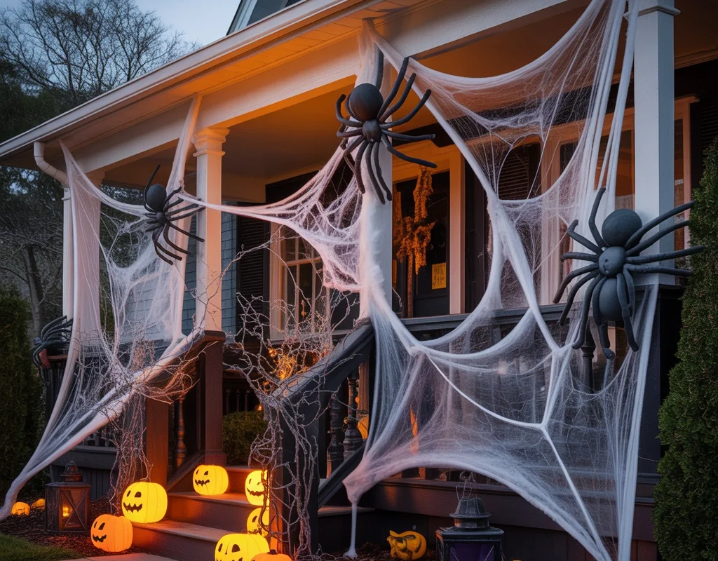 Cover Your Porch with Giant Spiderwebs
