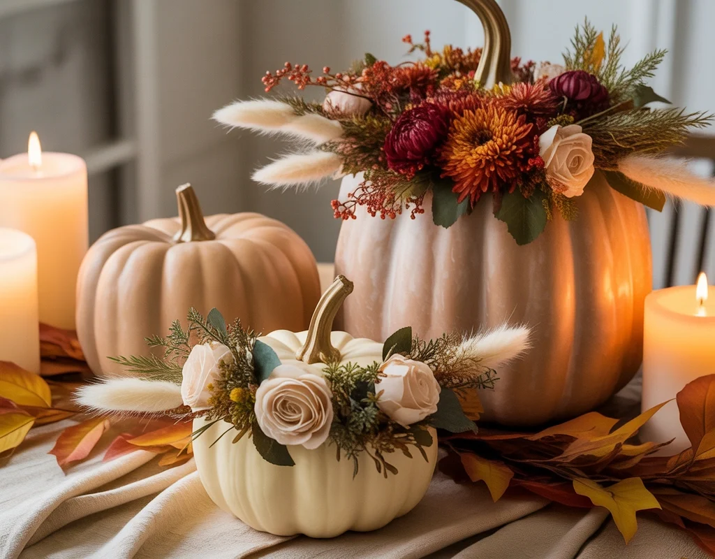 Create Beautiful Floral Pumpkins