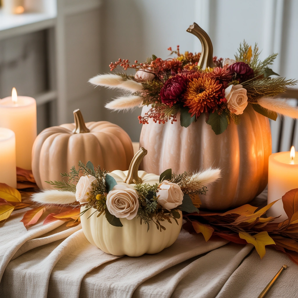 Create Beautiful Floral Pumpkins