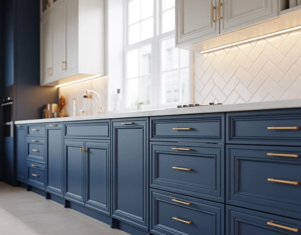 Create Contrast With Two Tone Kitchen Cabinets