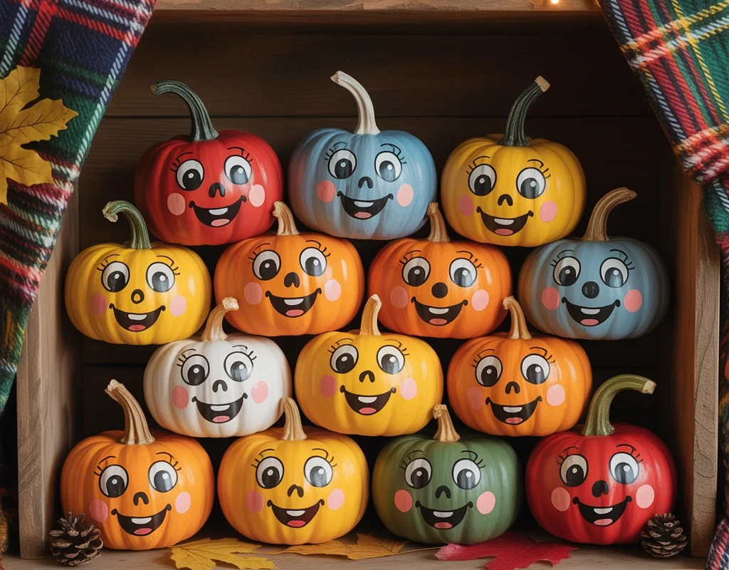 Create Cute Pumpkin Faces Without Carving
