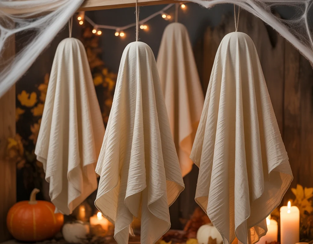 Create Ghosts From White Fabric