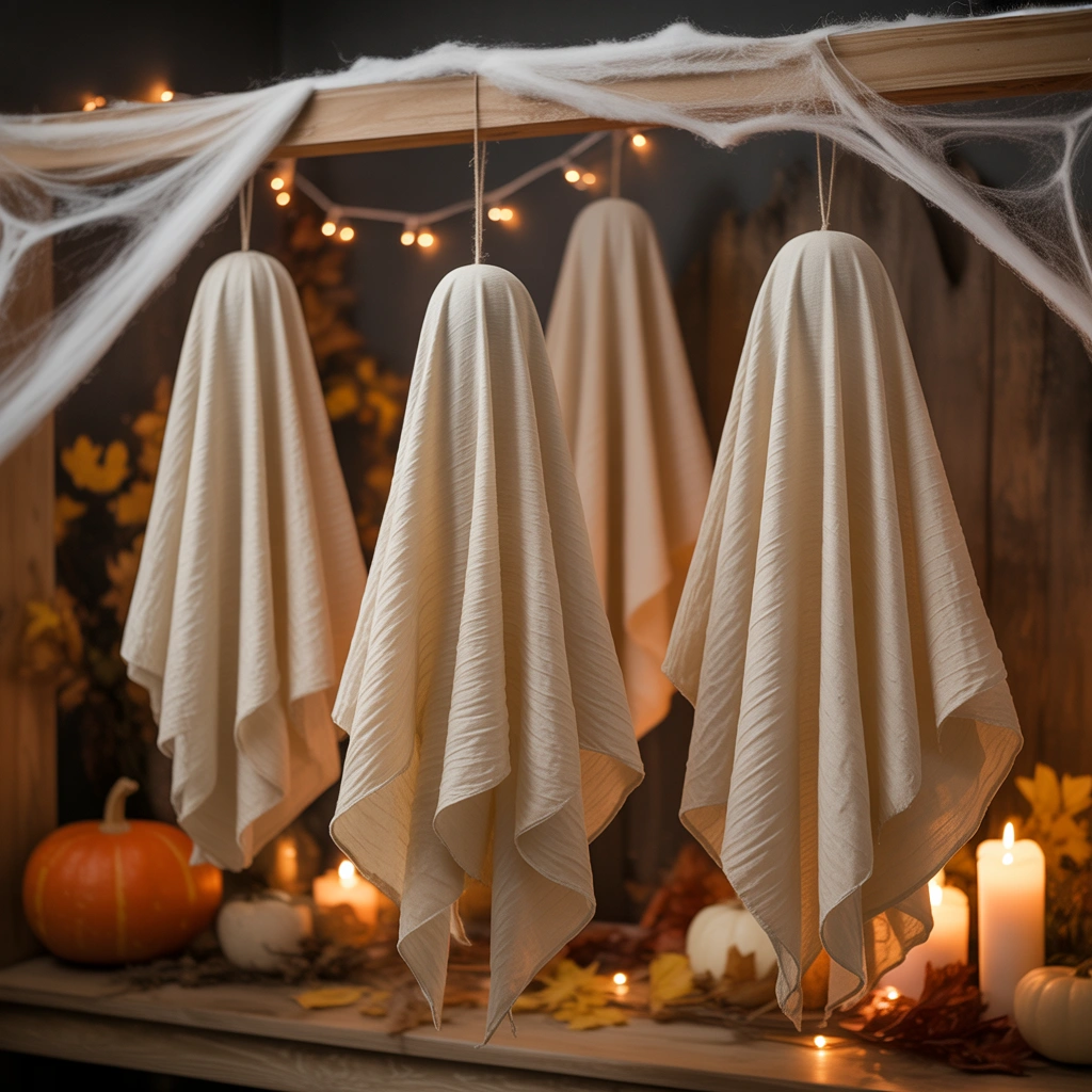 Create Ghosts From White Fabric