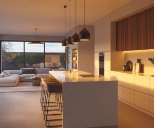 Create Separation With a Kitchen Island