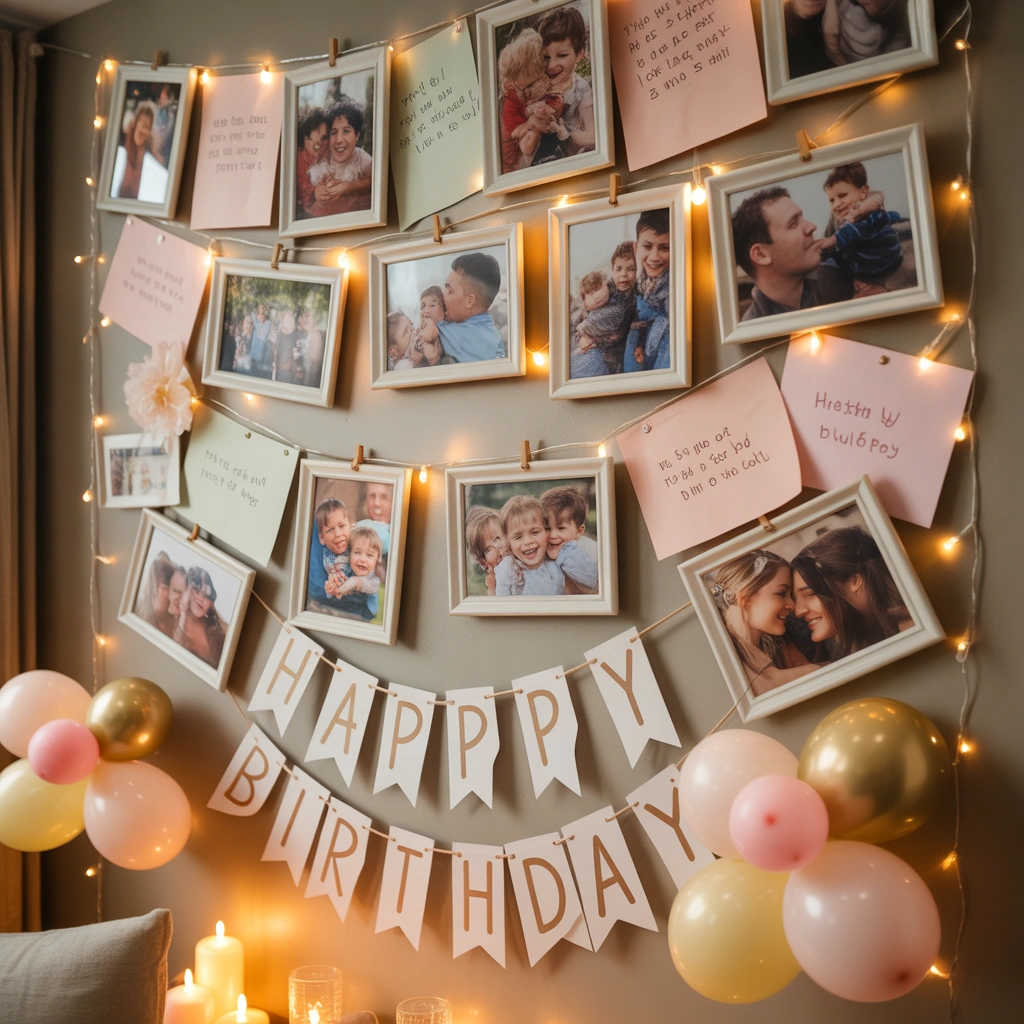 Create a Birthday Memory Wall