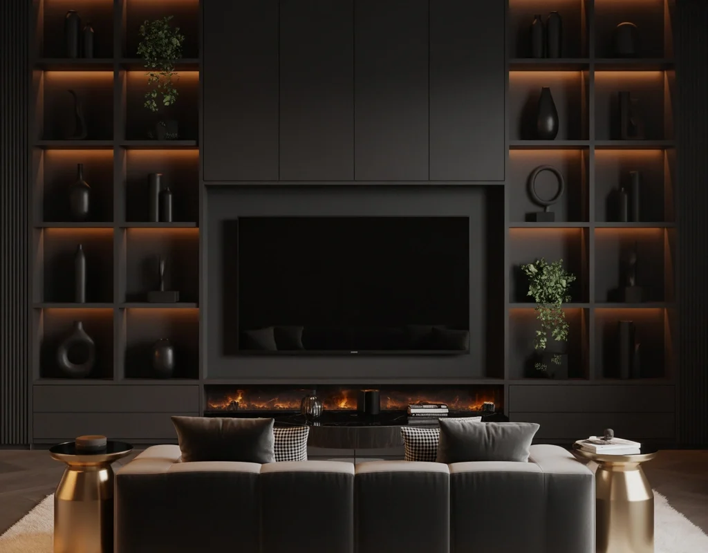 Create a Black Media Wall