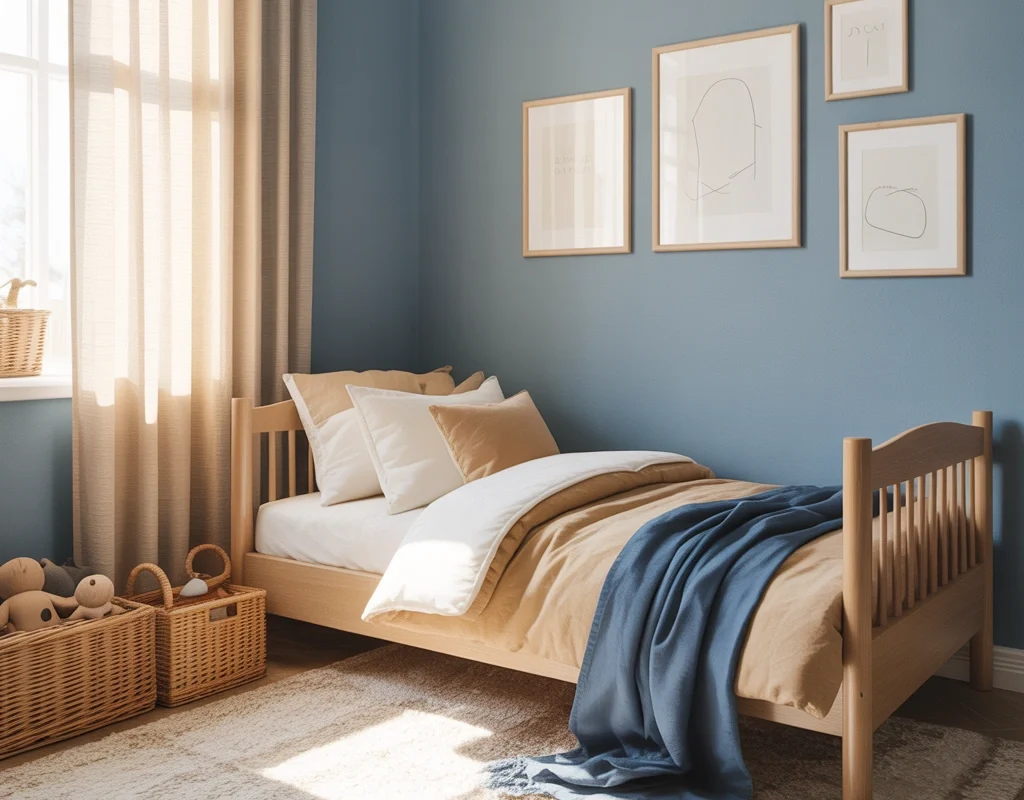 Create a Calm Blue Toddler Bedroom