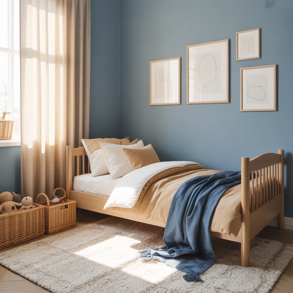 Create a Calm Blue Toddler Bedroom
