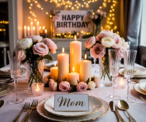 Create a Candlelight Birthday Dinner Setup