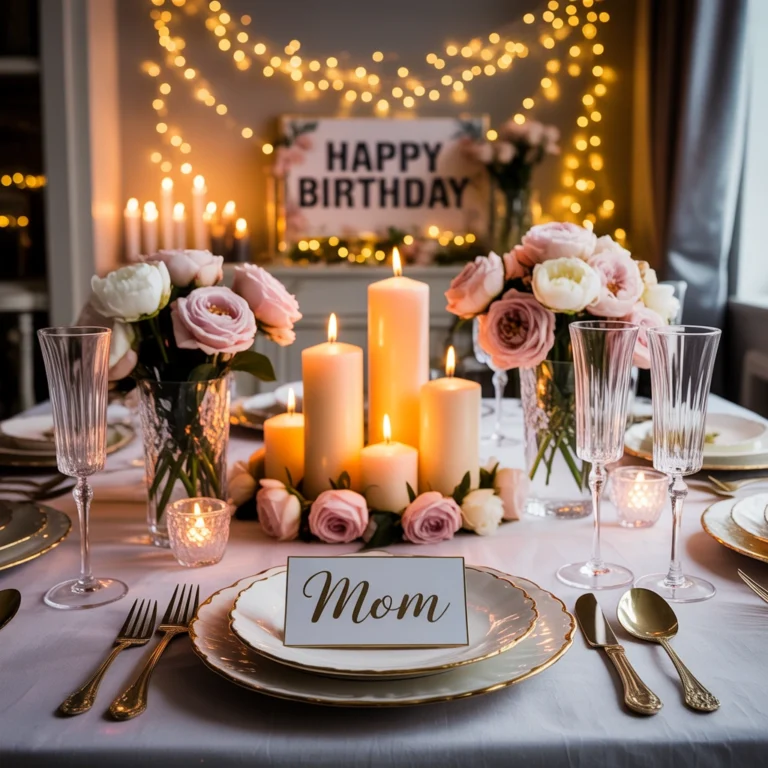 Create a Candlelight Birthday Dinner Setup