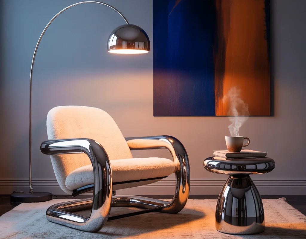 Create a Chrome Accent Corner Instead of Redesigning the Whole Room