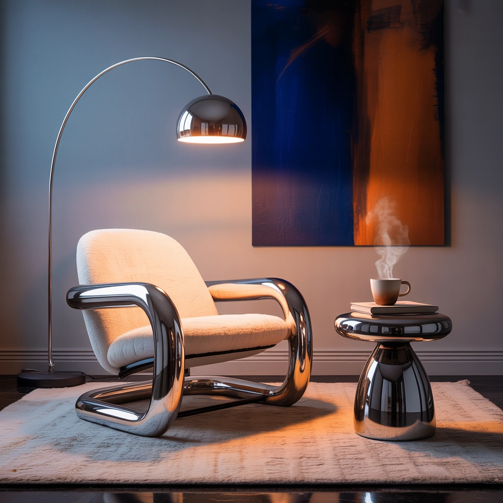 Create a Chrome Accent Corner Instead of Redesigning the Whole Room