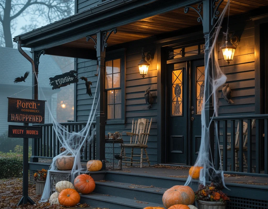 Create a Classic Haunted House Halloween Porch