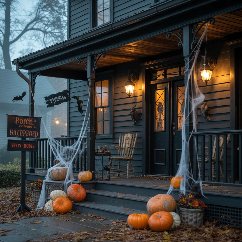Create a Classic Haunted House Halloween Porch