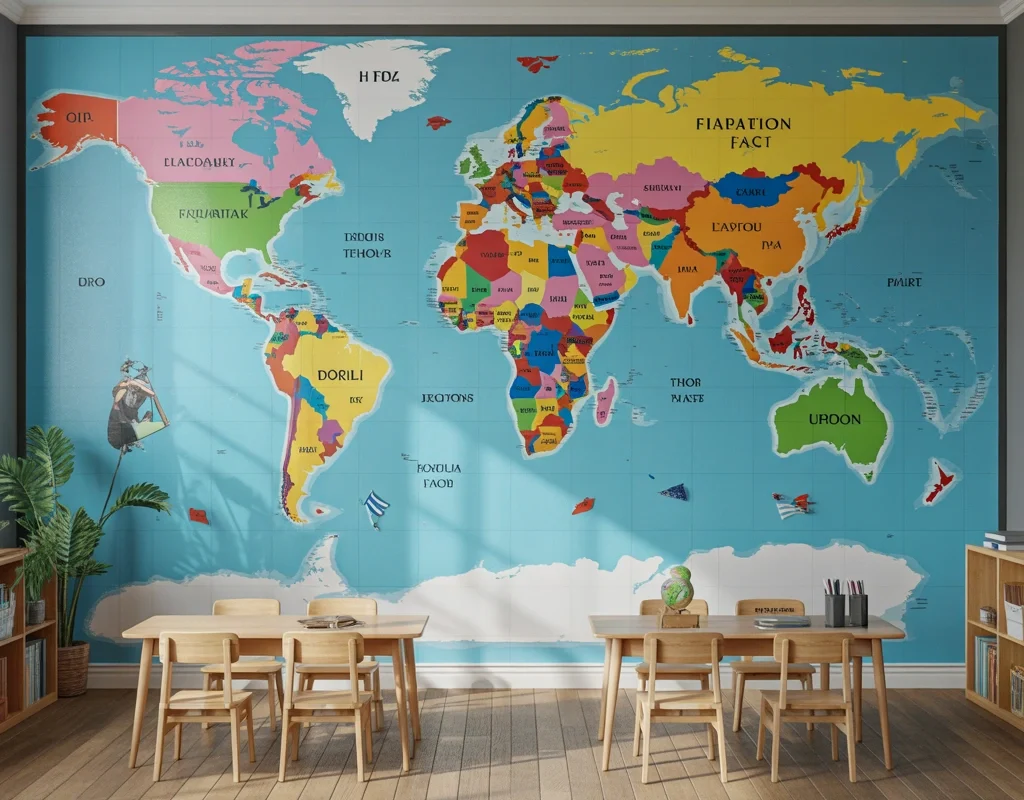 Create a Classroom World Map and Exploration Wall