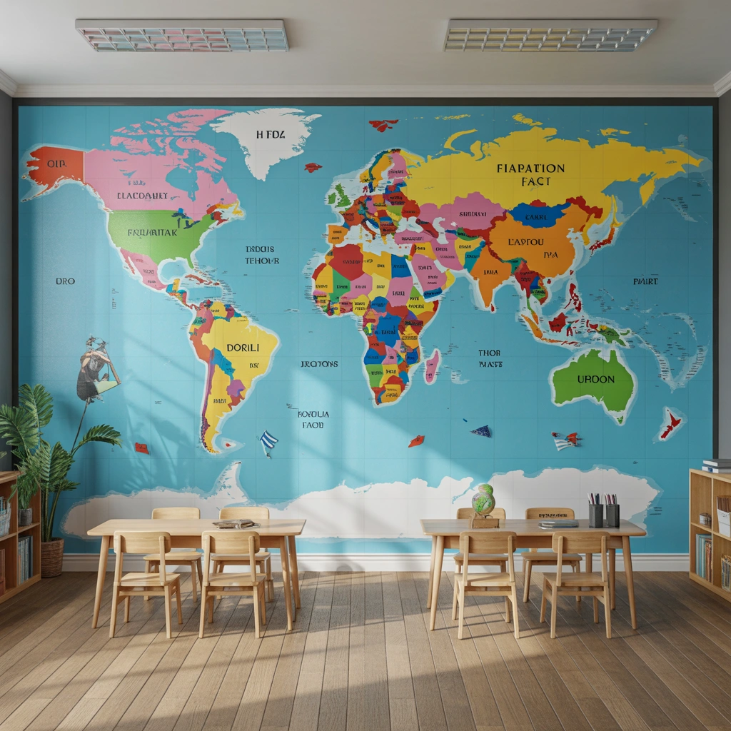 Create a Classroom World Map and Exploration Wall