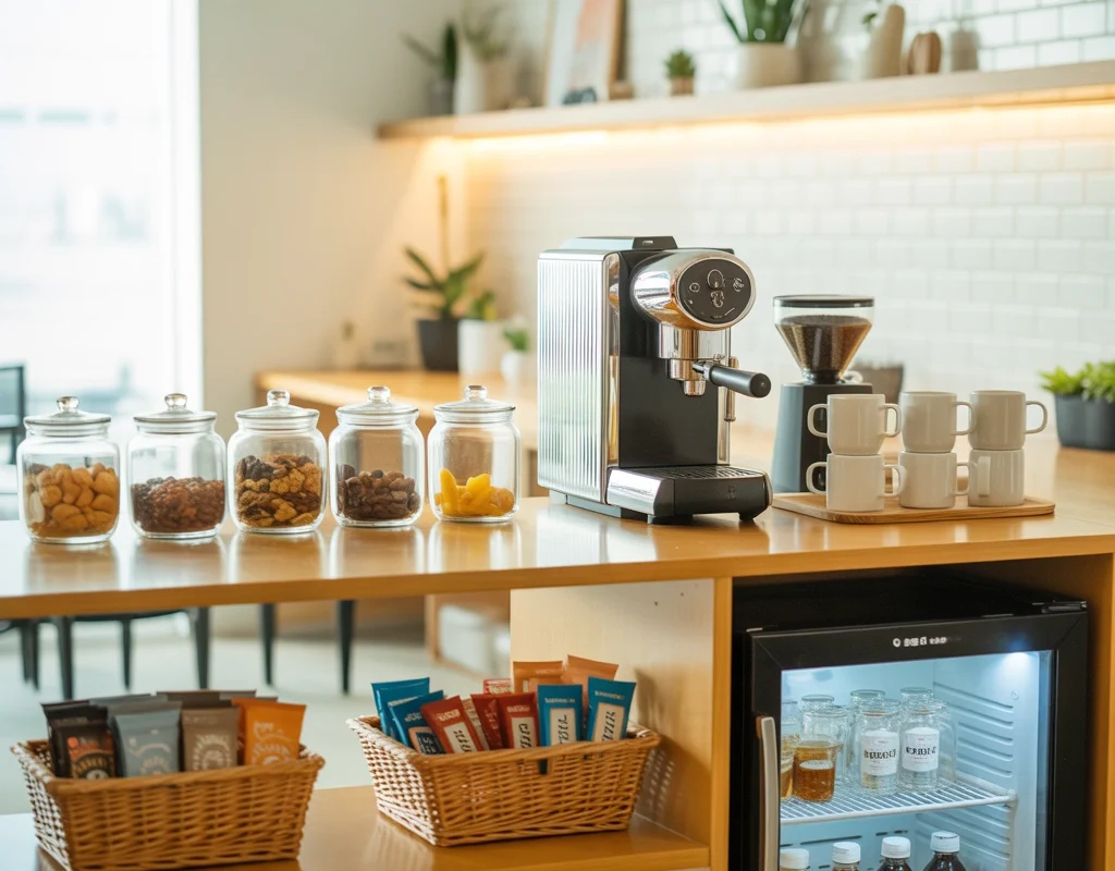 Create a Coffee and Snack Bar Combination