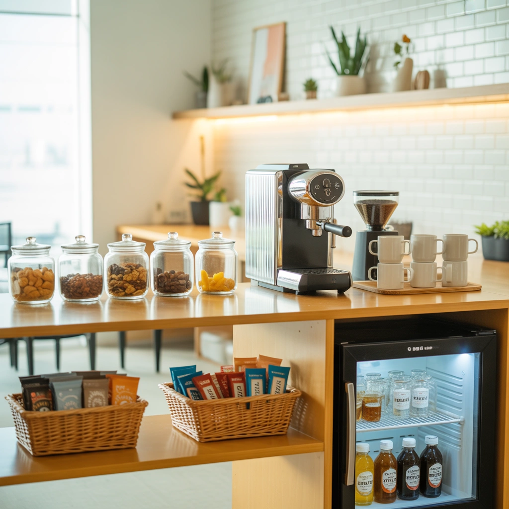 Create a Coffee and Snack Bar Combination