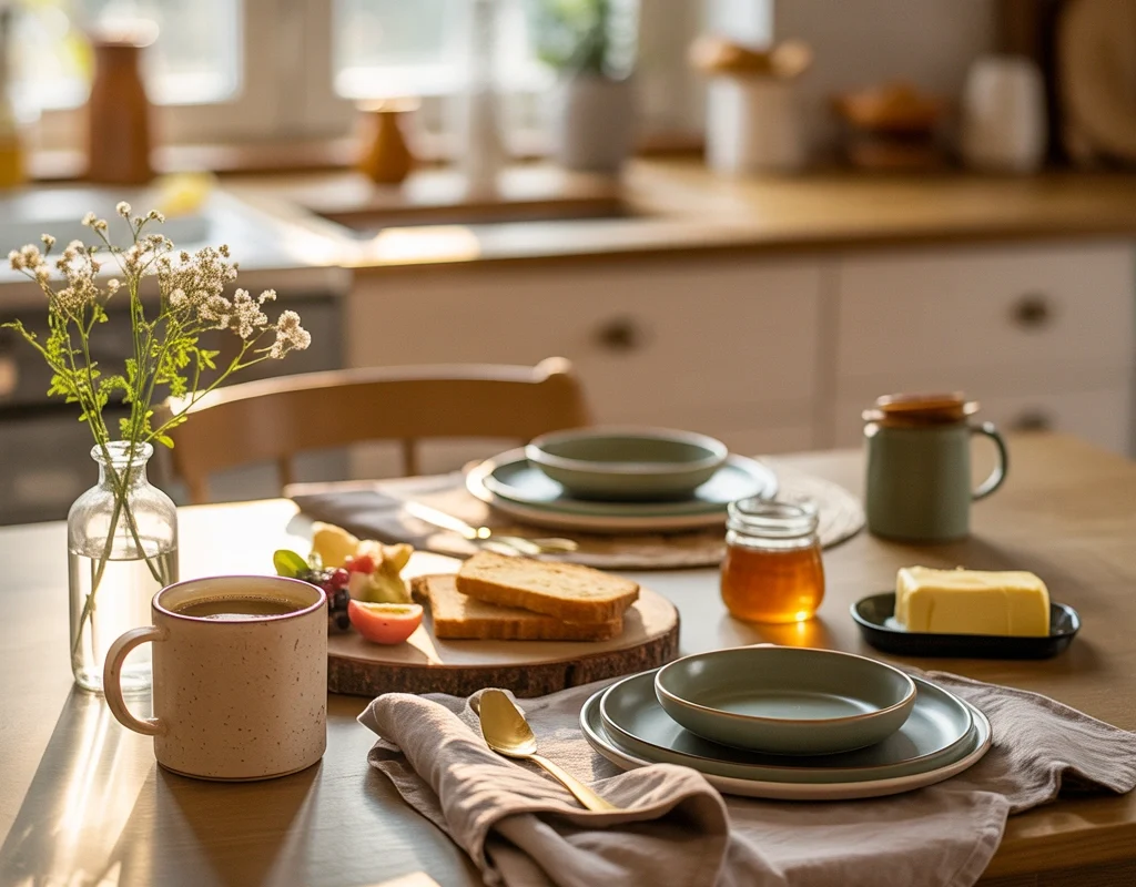 Create a Cozy Breakfast Table Setting