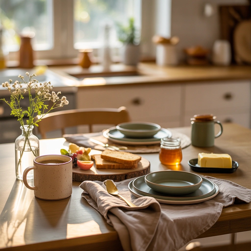 Create a Cozy Breakfast Table Setting