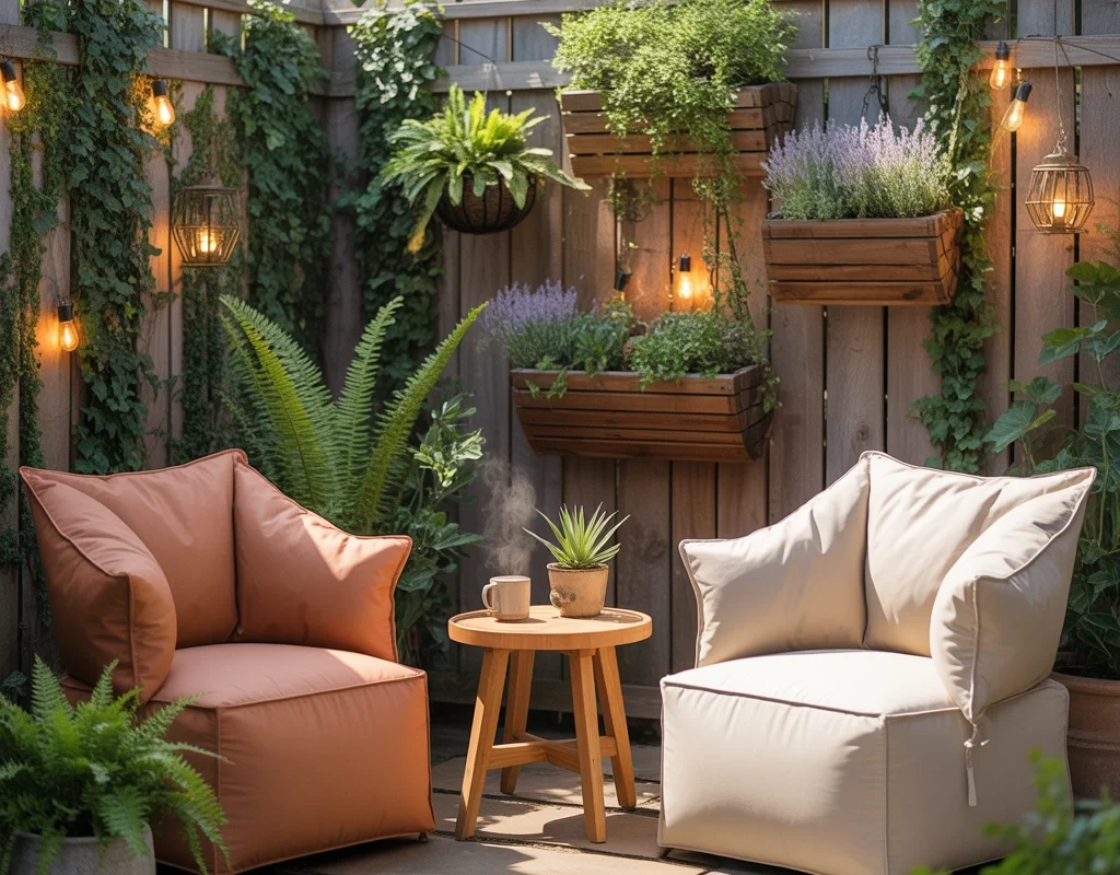 Create a Cozy Fence Side Seating Area