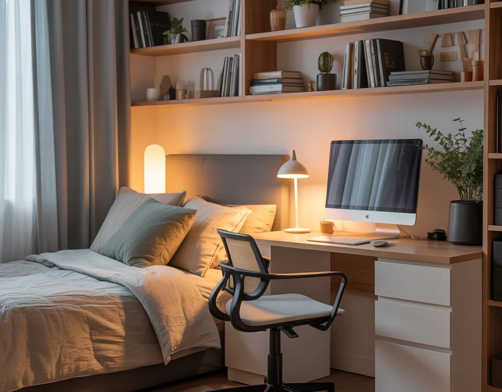 Create a Cozy IKEA Bedroom Office