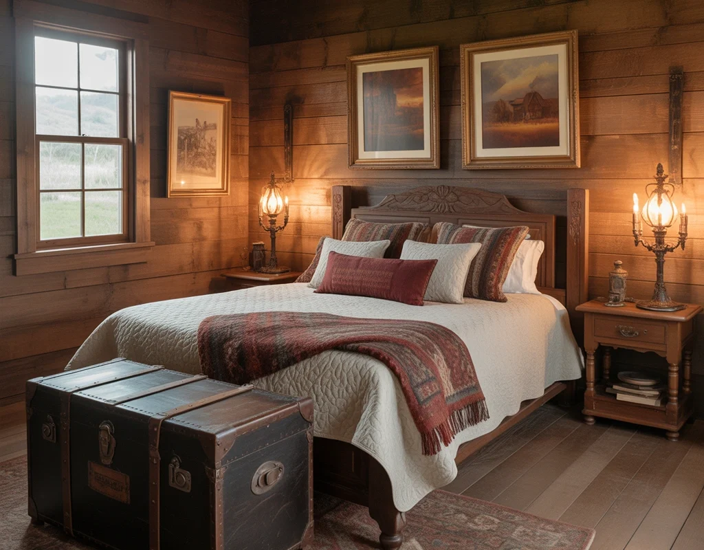 Create a Cozy Western Bedroom With a Vintage Ranch Inspired Theme