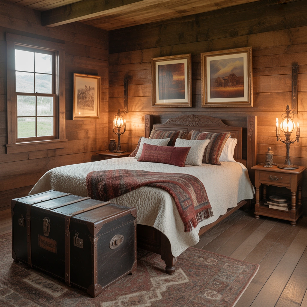 Create a Cozy Western Bedroom With a Vintage Ranch Inspired Theme