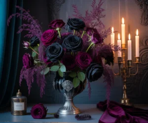 Create a Dark Floral Arrangement