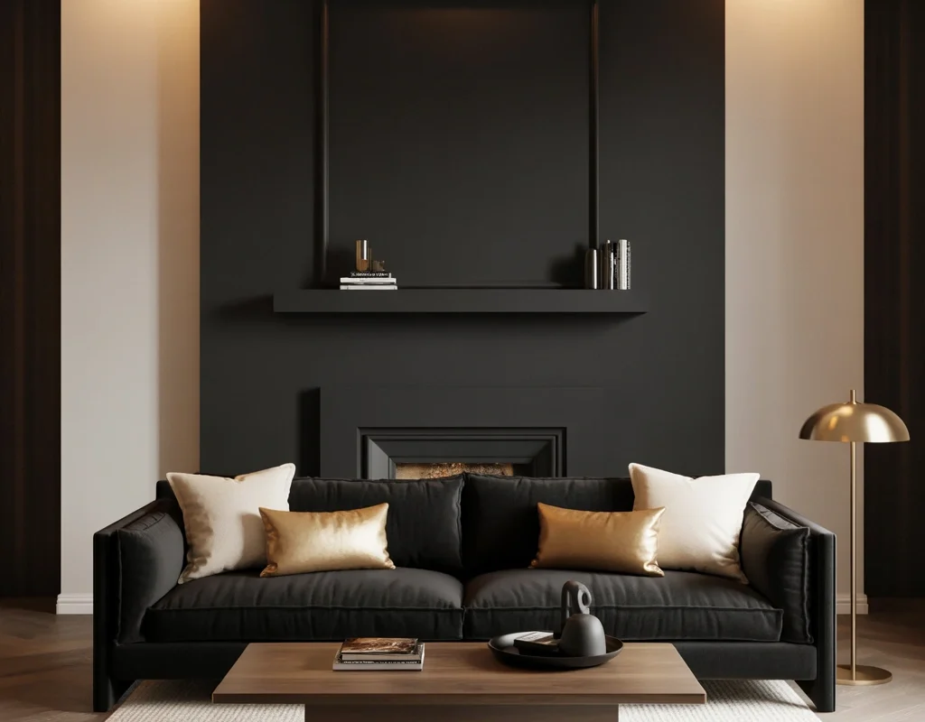 Create a Dramatic Black Accent Wall