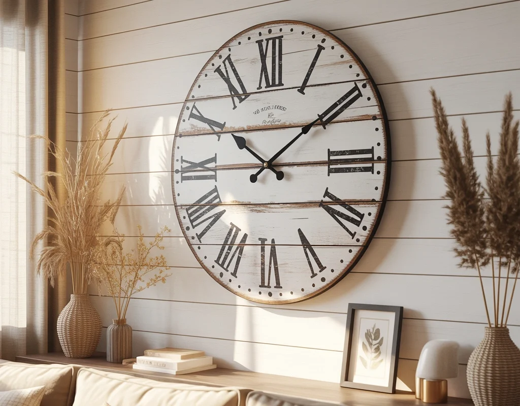 Create a Farmhouse Wall Clock Display