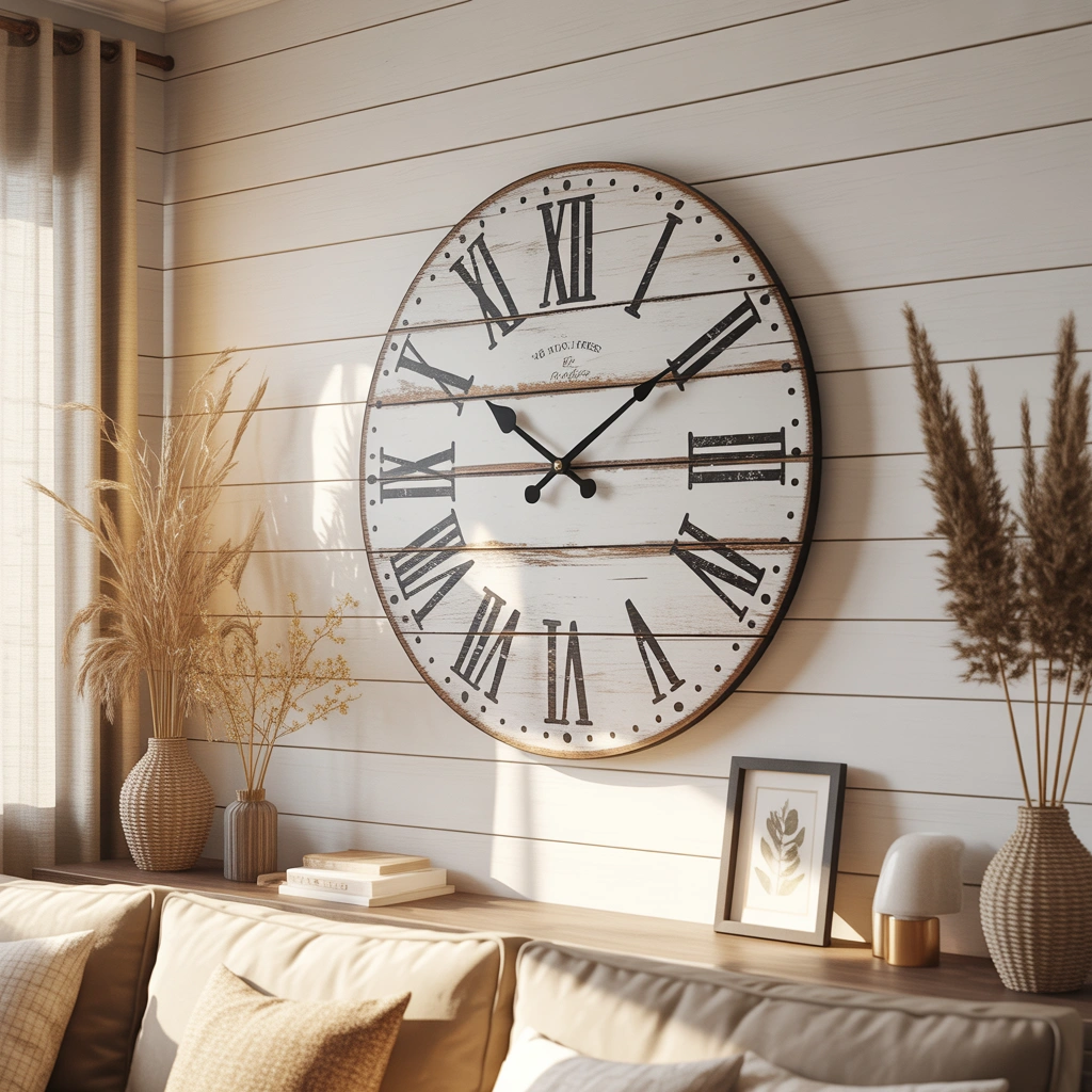Create a Farmhouse Wall Clock Display