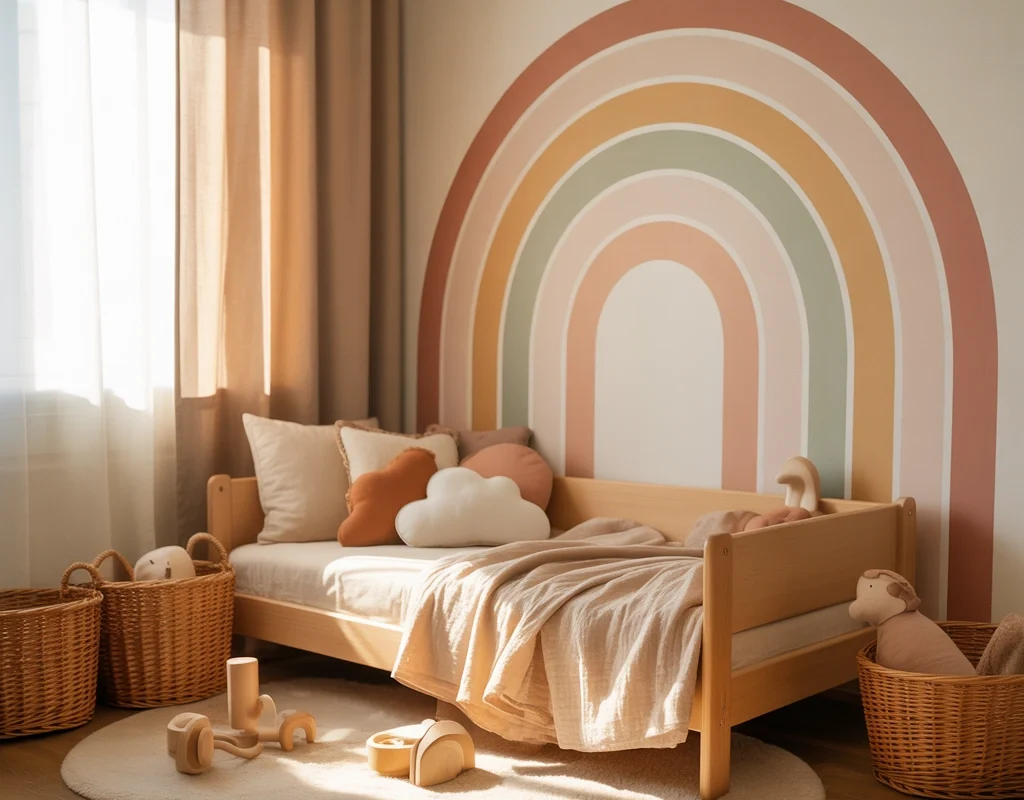 Create a Fun Rainbow Toddler Bedroom