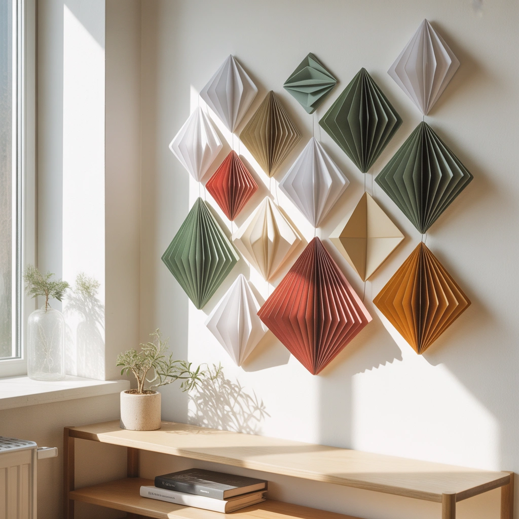 Create a Geometric Paper Wall Art Display