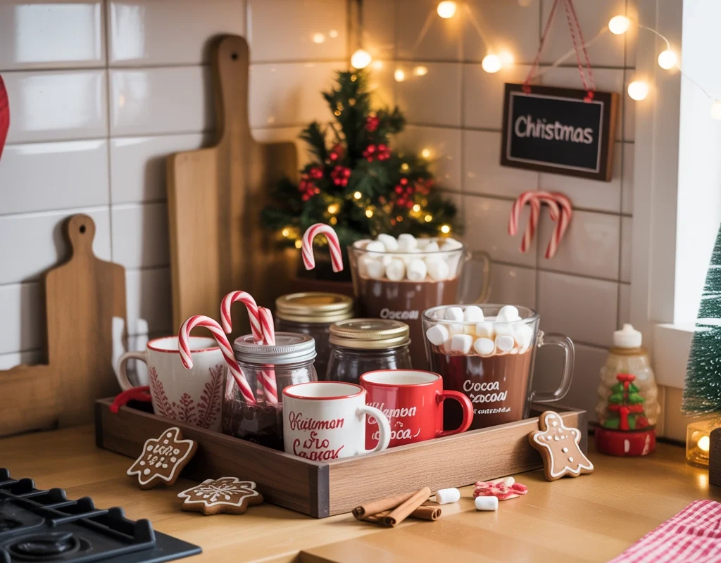Create a Gingerbread Coffee and Hot Cocoa Station