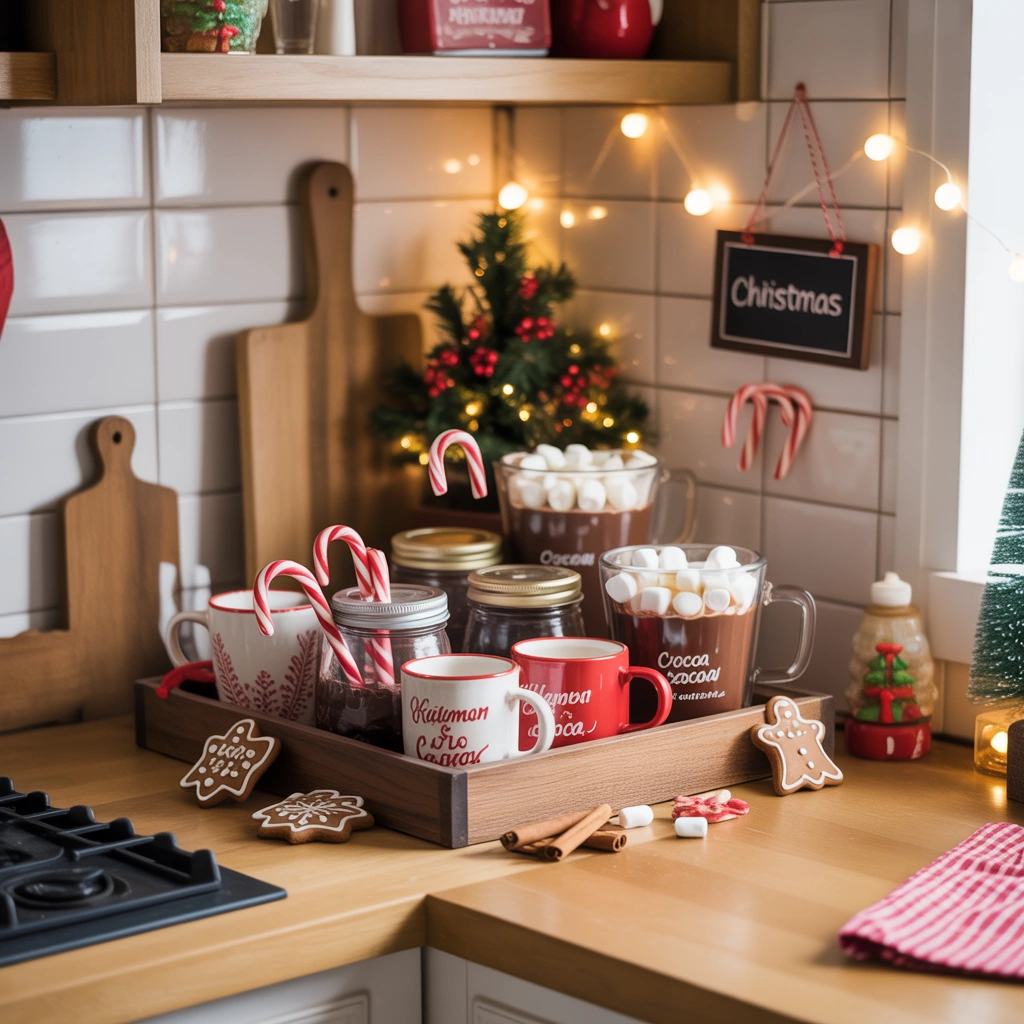 Create a Gingerbread Coffee and Hot Cocoa Station