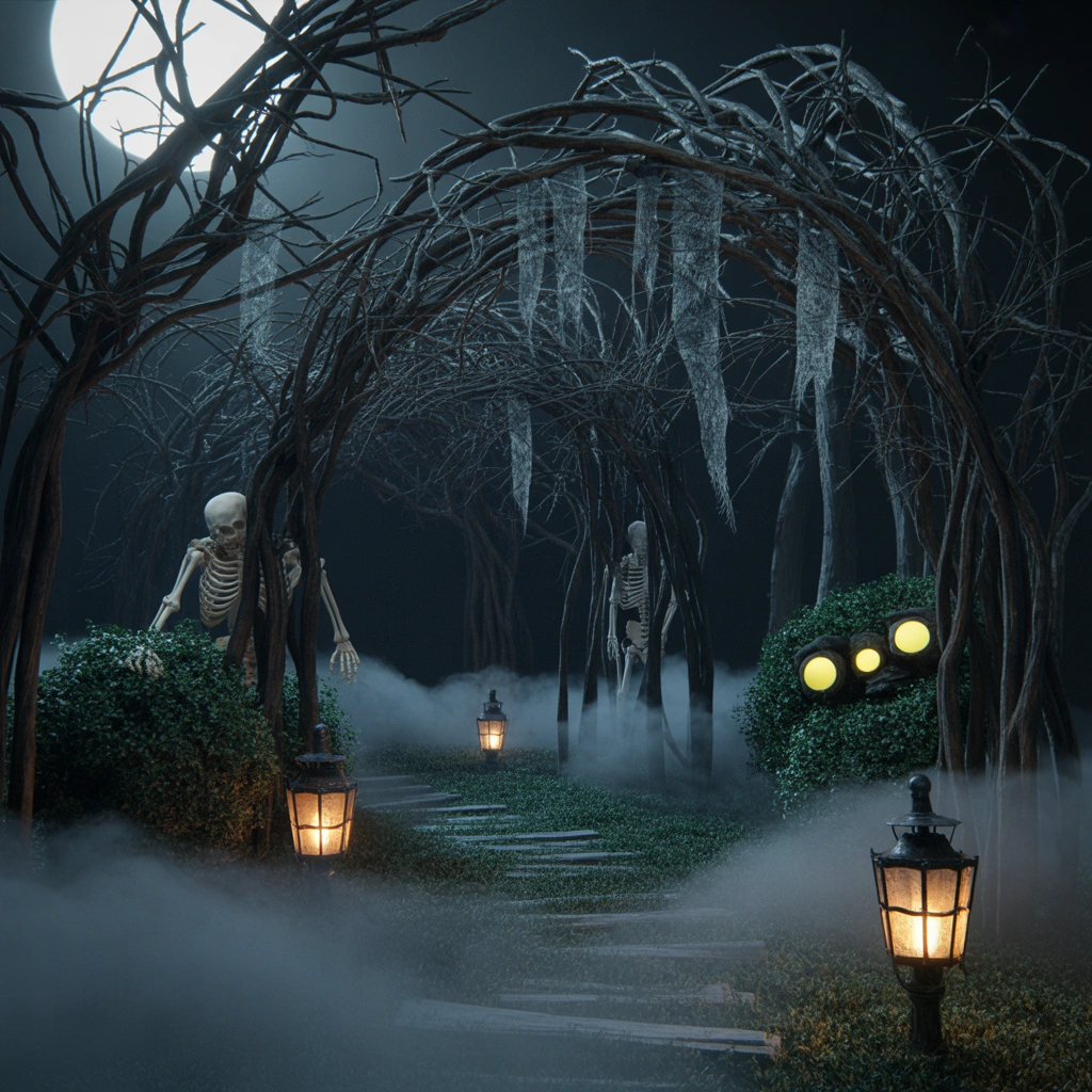 Create a Haunted Forest Walkway