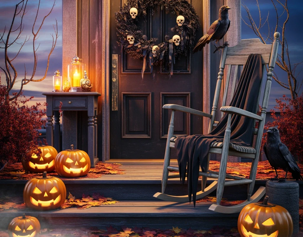 Create a Haunted Front Porch Entrance