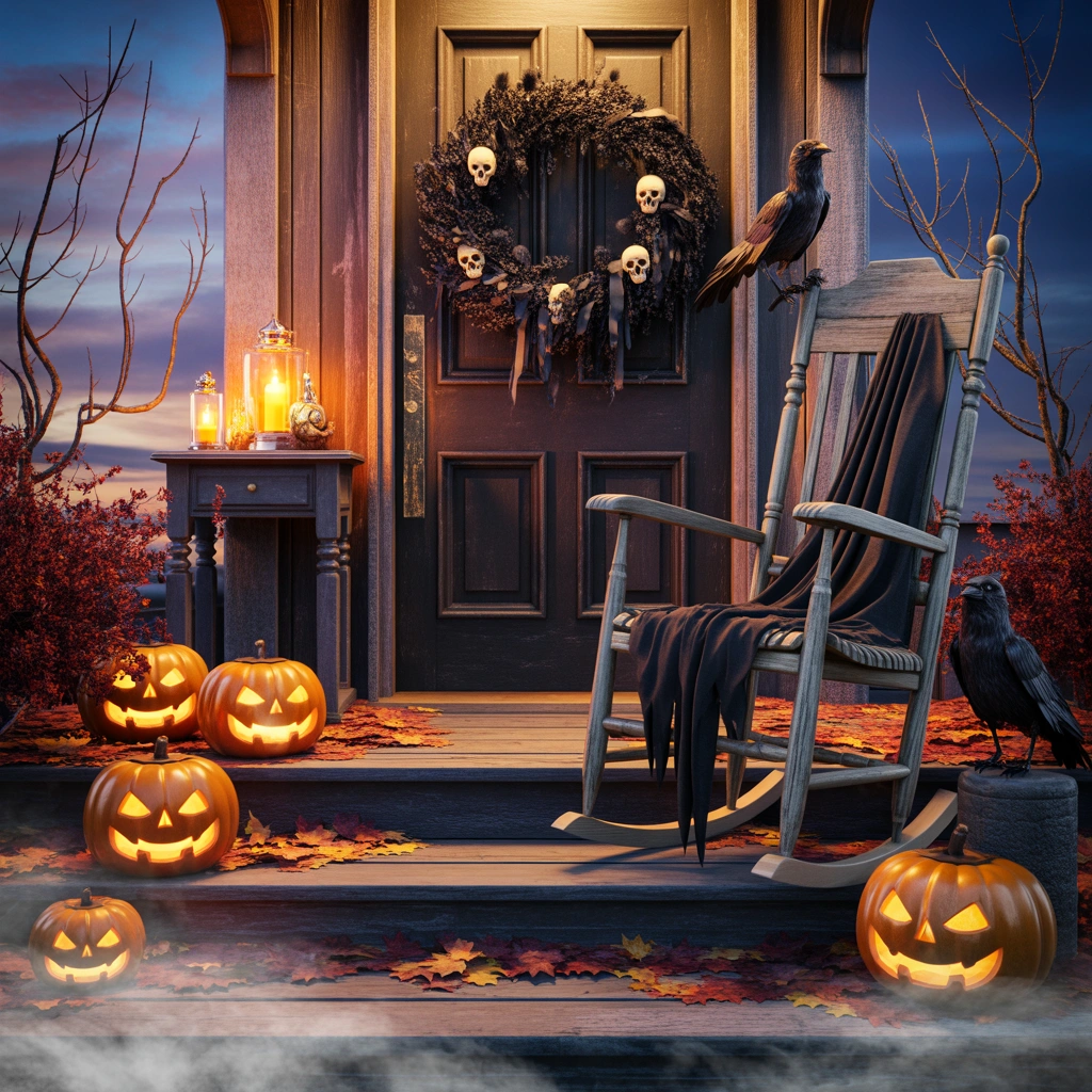 Create a Haunted Front Porch Entrance